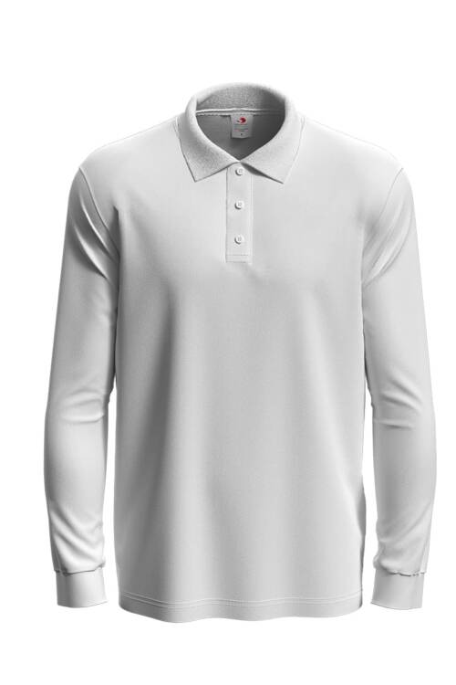 Stedman Polo Long Sleeve Polo Long Sleeve – 2XL, White-WHI