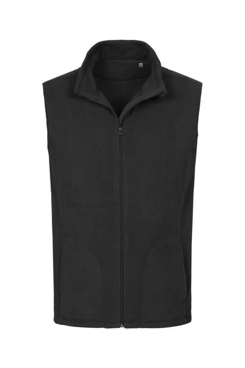 Stedman Fleece Vest Fleece Vest – 2XL, Black Opal-BLO