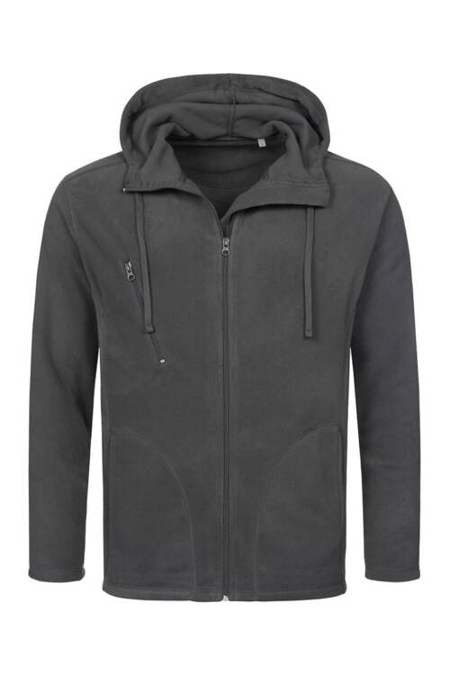 Stedman Hooded Fleece Jacket Hooded Fleece Jacket – S, Grey Steel-GRS