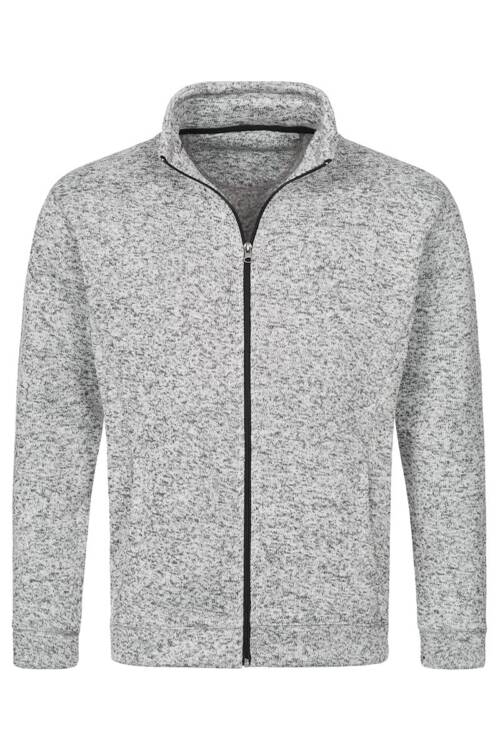 Stedman Knit Fleece Jacket Knit Fleece Jacket – 2XL, Light Grey Melange-LGM