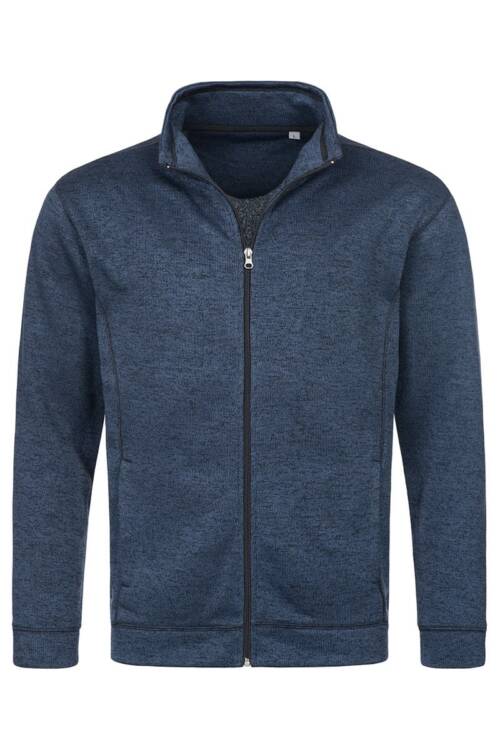 Stedman Knit Fleece Jacket Knit Fleece Jacket – 2XL, Marina Blue Melange-MBM