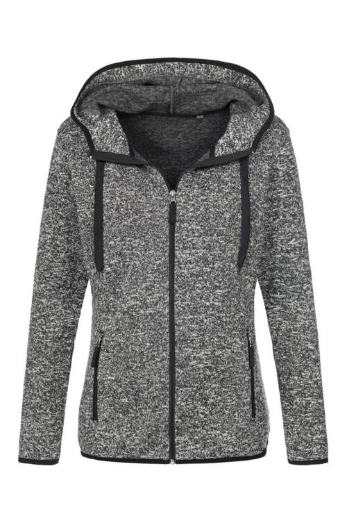 Stedman Knit Fleece Jacket Women Knit Fleece Jacket Women – L, Dark Grey Melange-DGM