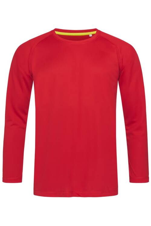 Stedman Active 140 Long Sleeve Active 140 Long Sleeve – 2XL, Crimson Red-CSR