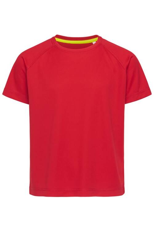 Stedman Active 140 Raglan Kids Active 140 Raglan Kids – L, Crimson Red-CSR