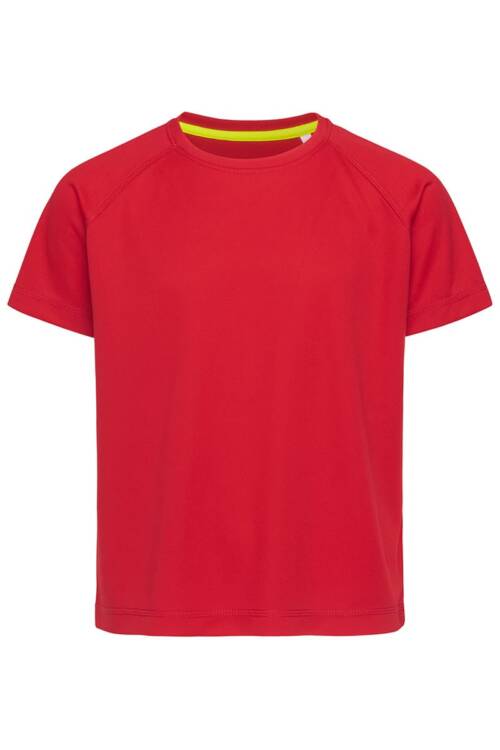 Stedman Active 140 Raglan Kids Active 140 Raglan Kids – L, Crimson Red-CSR