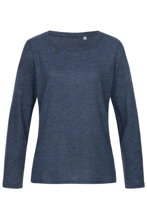 Stedman Knit Long Sleeve Women Knit Long Sleeve Women – L, Marina Blue Melange-MBM