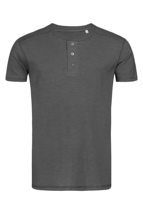 Stedman Shawn Henley T-shirt Shawn Henley T-shirt – 2XL, Slate Grey-SLG