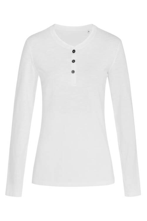 Stedman Sharon Henley Long Sleeve Sharon Henley Long Sleeve – L, White-WHI