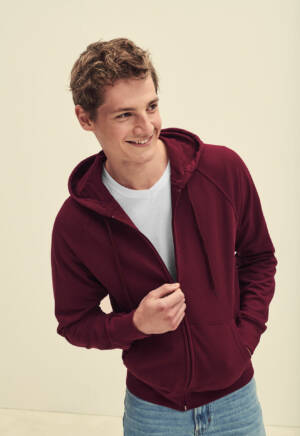 Fruit of the Loom Lightweight Hooded Sweat Jacket