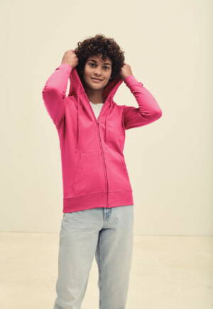 Fruit of the Loom Ladies Lightweight Hooded Sweat Jacket