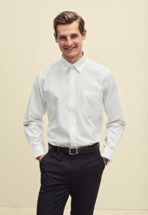 Fruit of the Loom Long Sleeve Oxford Shirt