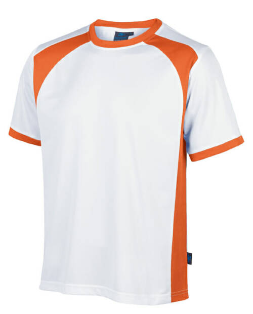 Phil Bexter Men`s Fitness-Shirt Men`s Fitness-Shirt – 2XL, weiß/orange-300/440