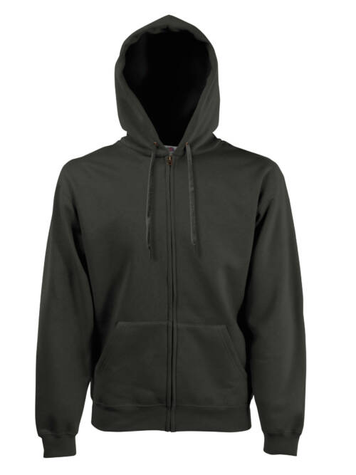 Fruit of the Loom Classic Hooded Sweat Jacket Classic Hooded Sweat Jacket – 2XL, charcoal-87