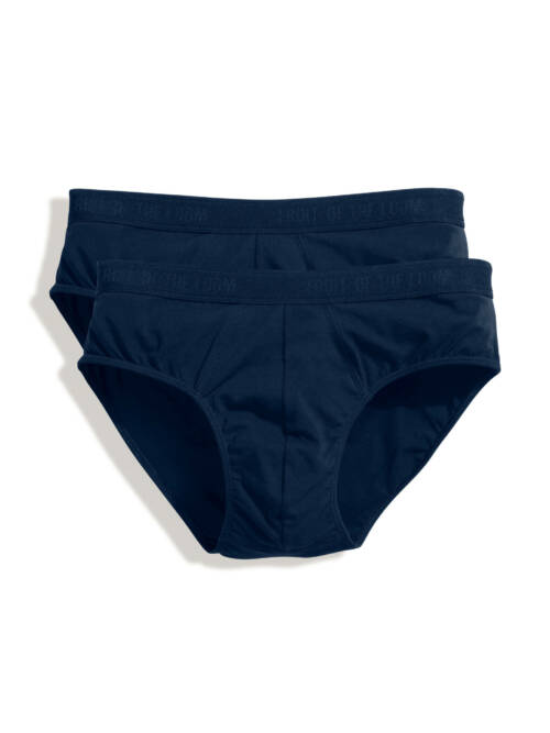 Fruit of the Loom Classic Sport Brief 2er Pack Classic Sport Brief 2er Pack – 2XL, Deep Navy-AZ