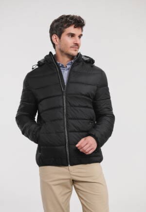 RUSSELL Mens Hooded Nano Jacket