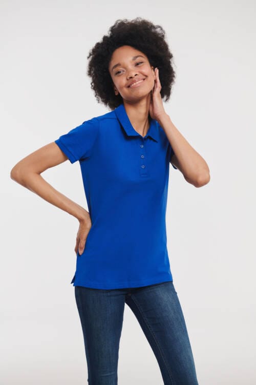 RUSSELL Ladies Tailored Stretch Polo