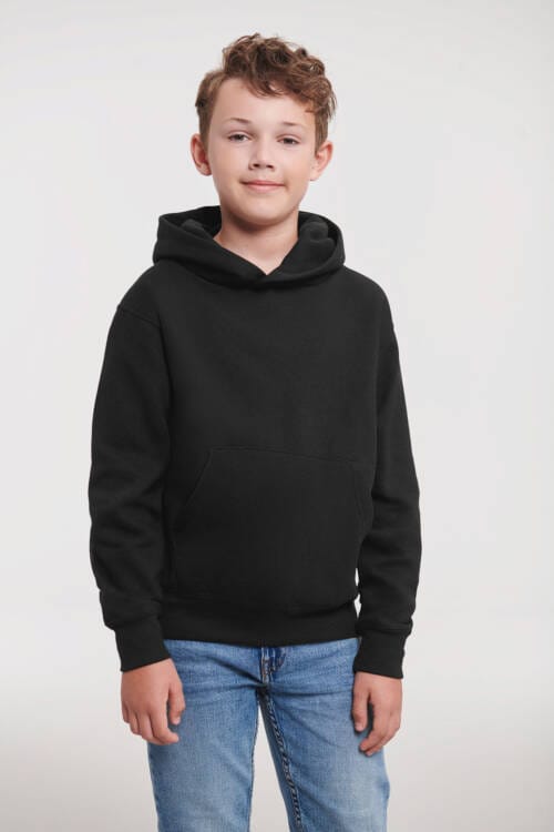 RUSSELL Childrens Hooded Sweatshirt Childrens Hooded Sweatshirt – 104, Black-36