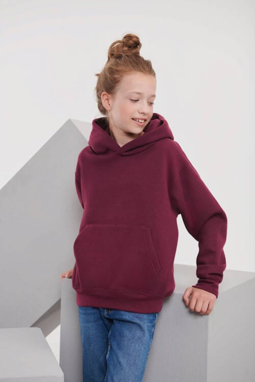 RUSSELL Childrens Hooded Sweatshirt Childrens Hooded Sweatshirt – 104, Burgundy-41