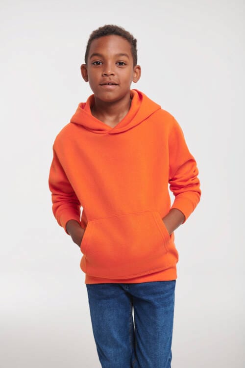 RUSSELL Childrens Hooded Sweatshirt Childrens Hooded Sweatshirt – 104, Orange-44
