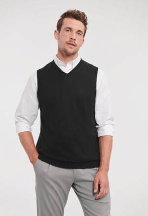 RUSSELL V-Neck Sleeveless Knitted Pullover