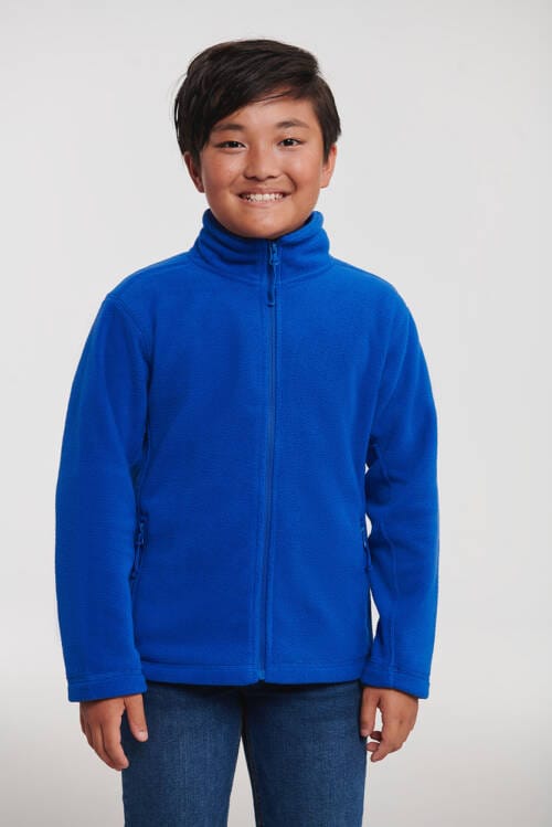 RUSSELL Childrens Full Zip Outdoor Fleece Childrens Full Zip Outdoor Fleece – 104, Bright Royal-BH