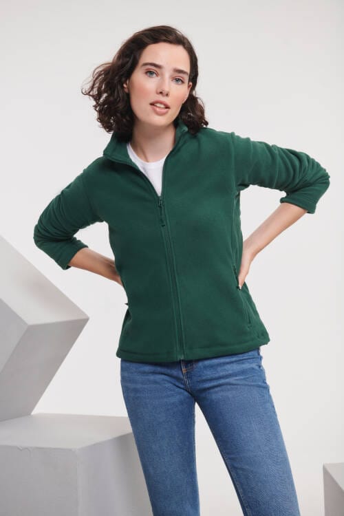 RUSSELL Ladies Full Zip Outdoor Fleece Ladies Full Zip Outdoor Fleece – 2XL, Bottle Green-38