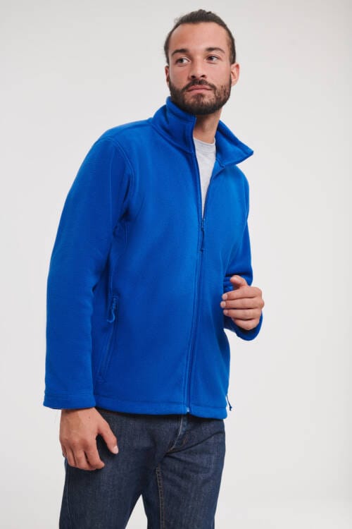 RUSSELL Mens Full Zip Outdoor Fleece Mens Full Zip Outdoor Fleece – 2XL, Bright Royal-BH