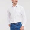 RUSSELL Mens Long Sleeve Classic Polycotton Poplin Shirt