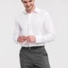 RUSSELL Mens Long Sleeve Tailored Ultimate Non-Iron Shirt
