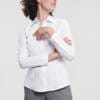 RUSSELL Ladies Long Sleeve Tailored Herringbone Shirt