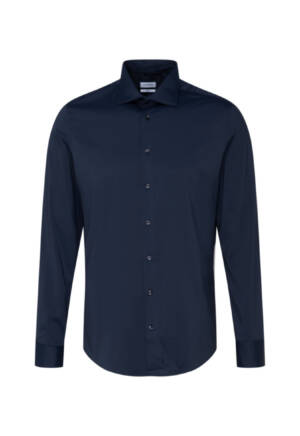 Seidensticker SLIM Langarm-Hemd, Twill, New Kent-Kragen