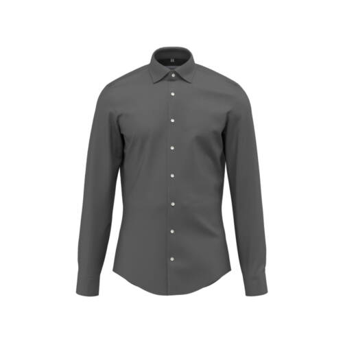 Seidensticker SLIM Langarm-Hemd, Twill, New Kent-Kragen SLIM Langarm-Hemd, Twill, New Kent-Kragen – 36, grau-35
