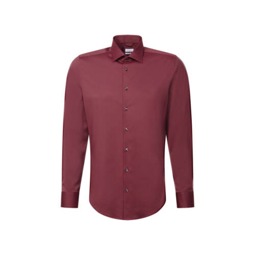 Seidensticker SLIM Langarm-Hemd, Twill, New Kent-Kragen SLIM Langarm-Hemd, Twill, New Kent-Kragen – 36, dunkelrot-47