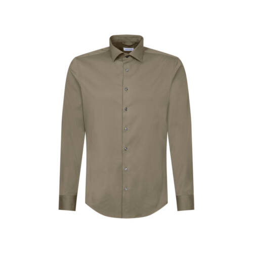 Seidensticker SLIM Langarm-Hemd, Twill, New Kent-Kragen SLIM Langarm-Hemd, Twill, New Kent-Kragen – 36, oliv-76