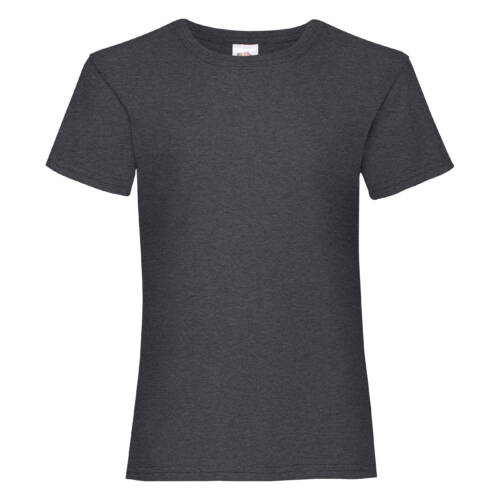 Fruit of the Loom Girls Valueweight T Girls Valueweight T – 104, Dark Heather Grey-HD