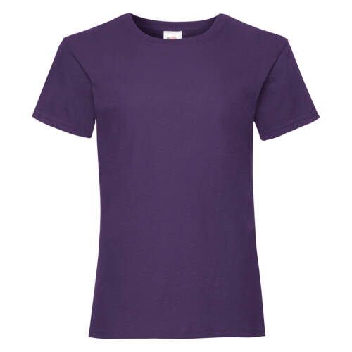 Fruit of the Loom Girls Valueweight T Girls Valueweight T – 104, Purple-PE