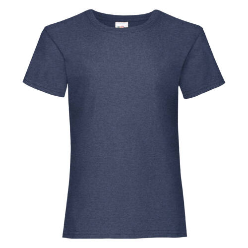 Fruit of the Loom Girls Valueweight T Girls Valueweight T – 104, Heather navy-VF