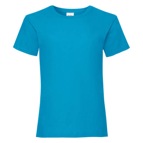 Fruit of the Loom Girls Valueweight T Girls Valueweight T – 104, Azure Blue-ZU