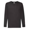 Fruit of the Loom Kids Valueweight Long Sleeve T Kids Valueweight Long Sleeve T – 104, Black-36