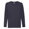 Fruit of the Loom Kids Valueweight Long Sleeve T Kids Valueweight Long Sleeve T – 104, Deep Navy-AZ