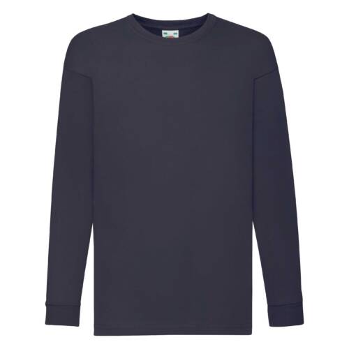 Fruit of the Loom Kids Valueweight Long Sleeve T Kids Valueweight Long Sleeve T – 104, Deep Navy-AZ