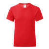 Fruit of the Loom Girls Iconic 150 T Girls Iconic 150 T – 104, Red-40