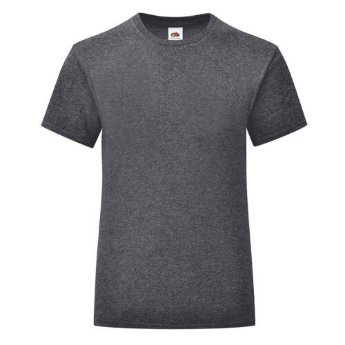 Fruit of the Loom Girls Iconic 150 T Girls Iconic 150 T – 104, Dark Heather Grey-HD
