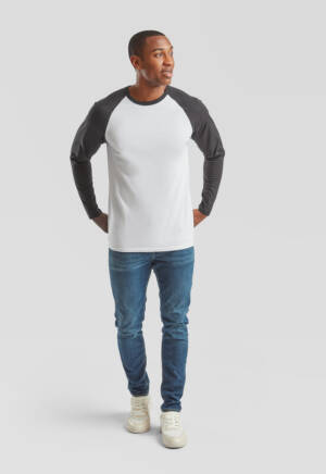 Fruit of the Loom Valueweight Long Sleeve Baseball T