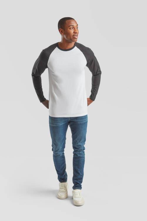 Fruit of the Loom Valueweight Long Sleeve Baseball T