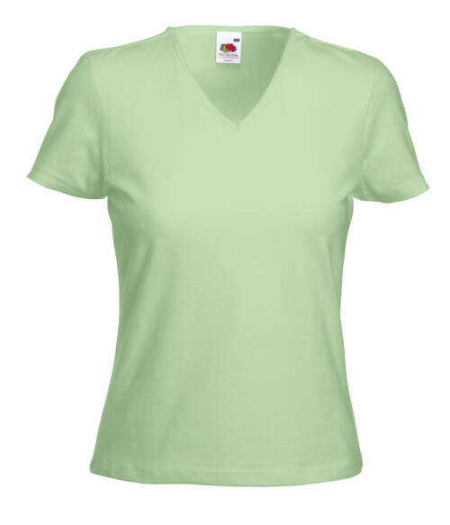 Fruit of the Loom Lady-Fit V-Neck T Lady-Fit V-Neck T – 2XL, mint-MI