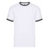 Fruit of the Loom Valueweight Ringer T Valueweight Ringer T – 2XL, White BodyBlack Sleeve-TH