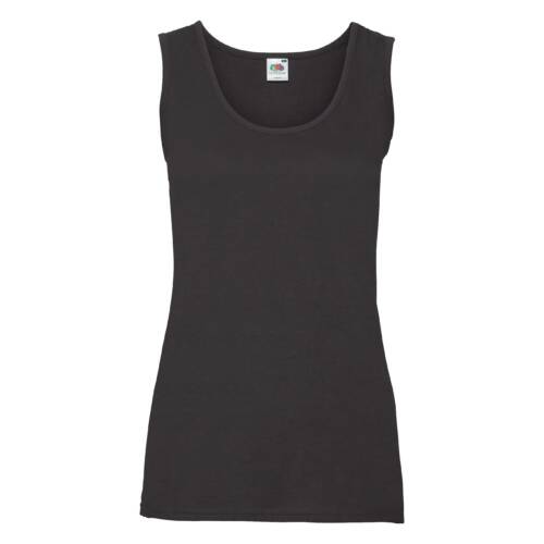 Fruit of the Loom Ladies Valueweight Vest Ladies Valueweight Vest – 2XL, Black-36