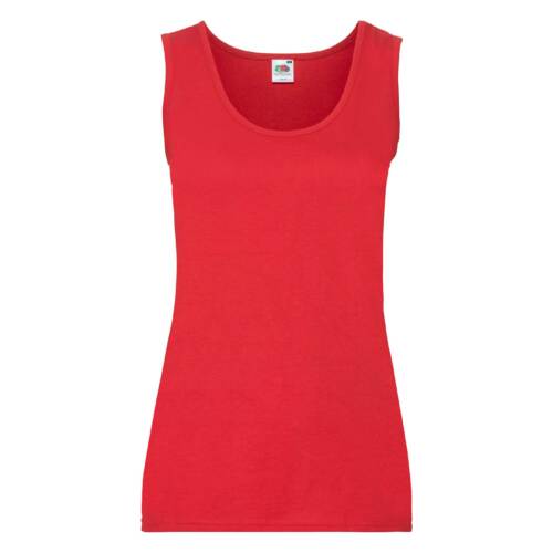 Fruit of the Loom Ladies Valueweight Vest Ladies Valueweight Vest – 2XL, Red-40