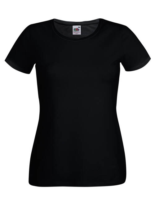 Fruit of the Loom Crew Neck T Lady-Fit Crew Neck T Lady-Fit – XL, schwarz-36